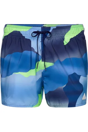 adidas City Escape Camo 3-Stripes Cix Swim Shorts Sport Swimshorts Blue