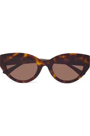 Corlin Eyewear Gaby Accessories Sunglasses D-frame- Wayfarer Sunglasses Brown