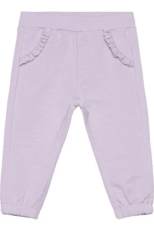Minymo Pants Sweat Bottoms Sweatpants Purple