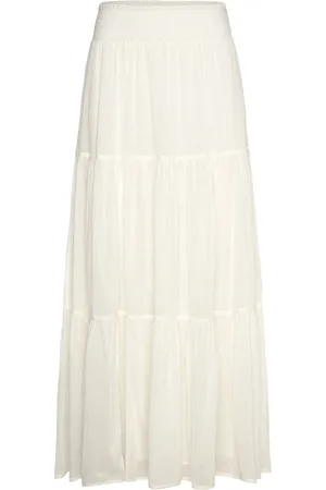 Lollys Laundry Diamondll Maxi Skirt Pitkä Hame Cream