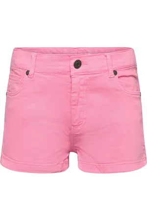 Minymo Shorts Twill Bottoms Shorts Pink
