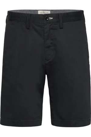 GANT Slim Twill Shorts Bottoms Shorts Chinos Shorts Black