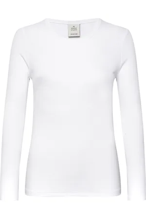 Munthe Cutest Tops T-shirts & Tops Long-sleeved White