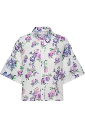 Lollys Laundry Summerll Shirt Ss Tops Shirts Short-sleeved Blue