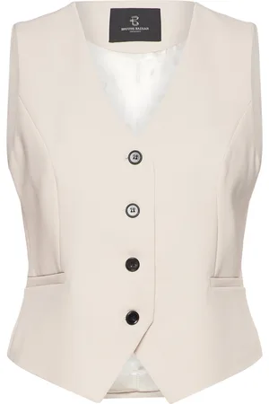 Bruuns Bazaar Brassicabbbielle Waistcoat Blazers Sleeveless Blazers Cream