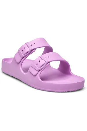 MANGO Flip Flops Buckles Shoes Summer Shoes Sandals Purple