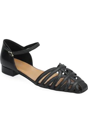 A Pair String Flat Closed Designers Sandals Flat Black