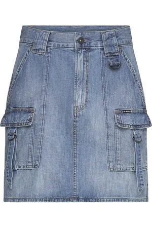 G-Star Viktoria Utility Mini Skirt Wmn Lyhyt Hame Blue