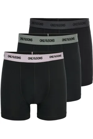 Only & Sons Onsfitz Bamboo Trunk Logo 3-Pck Noos Bokserit Navy