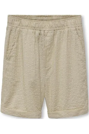 ONLY Kobnoah Seersucker Shorts Wvn Bottoms Shorts Green