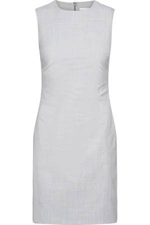Calvin Klein Wool Blend Shift Dress Lyhyt Mekko Grey