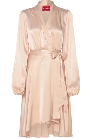 Crās Lauracras Dress Lyhyt Mekko Beige