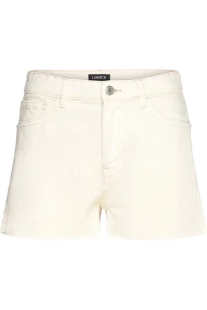 Lindex Shorts Denim Louise Ecru Bottoms Shorts Denim Shorts White