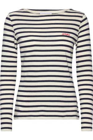 Maison Labiche Colombier Ls Amore/Gots Tops T-shirts & Tops Long-sleeved Navy