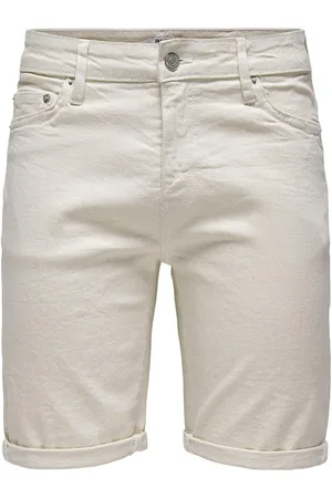 Only & Sons Onsply Ecru 9296 Azg Dnm Shorts Bottoms Shorts Denim Cream