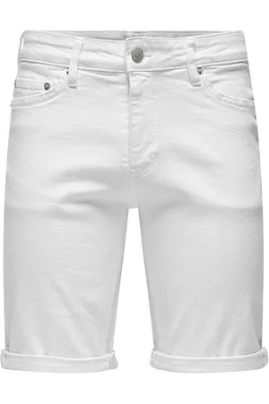 Only & Sons Onsply White 9297 Azg Dnm Shorts Noos Bottoms Shorts Denim White