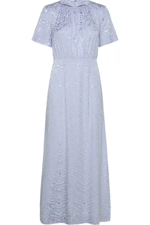 Object Objosani Ss Long Dress 132 Maksimekko Juhlamekko Blue