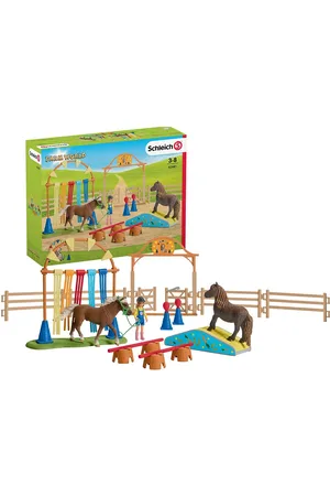 Schleich Pony Agility Training Toys Playsets & Action Figures Play Sets Multi/patterned