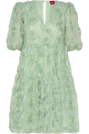 Crās Milliecras Dress Lyhyt Mekko Green