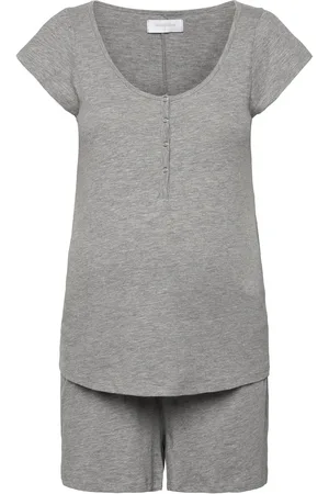 Mama;licious Mlmira Lgm Lia Cap Jrs Pyjamas 2F Noos Pyjama Grey