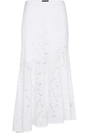 Lindex Skirt Marta Pitkä Hame White