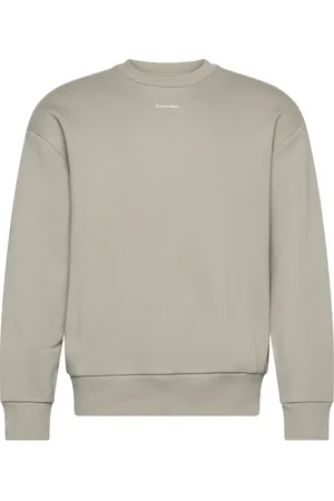 Calvin Klein Nano Logo Sweatshirt Tops Sweat-shirts & Hoodies Sweat-shirts Beige