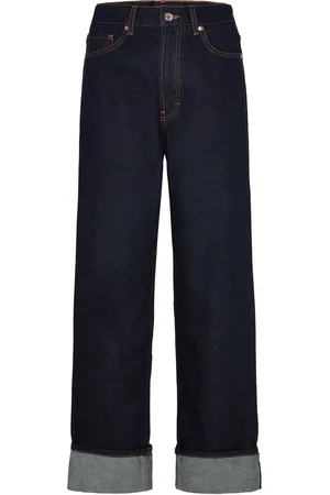 HUGO BOSS Gealena Bottoms Jeans Straight-regular Navy