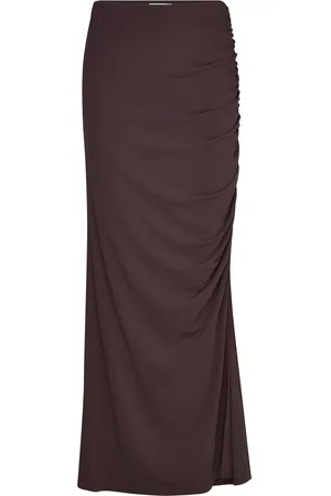 Marville Road Dalia Skirt Pitkä Hame Brown
