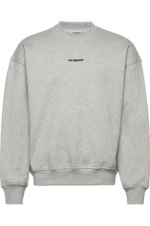 HAN Kjøbenhavn Daily Over D Crew Neck Designers Sweat-shirts & Hoodies Sweat-shirts Grey