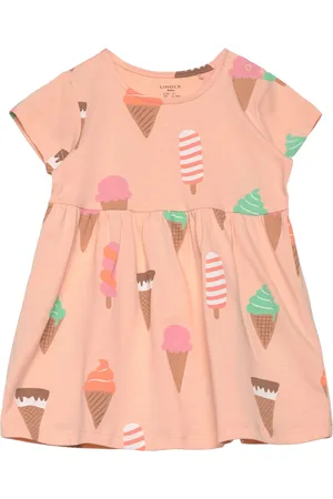 Lindex Dress Short Sleeved Icecreams Dresses & Skirts Dresses Casual Dresses Short-sleeved Casual Dresses Pink