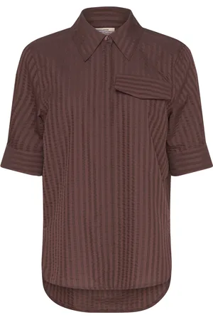 Baum und Pferdgarten Majken Tops Shirts Short-sleeved Brown