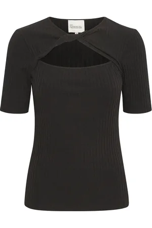 My Essential Wardrobe Bustamw Blouse Tops T-shirts & Tops Short-sleeved Black