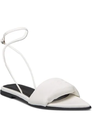 HUGO BOSS Ellye_Sandal_Napd Matalapohjaiset Sandaalit White