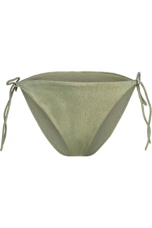 Etam Idyllique Swimsuit Bikini String Bottom Bikinialaosa Khaki Green