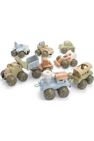 Dantoy Bio Vehicles 8 Pcs Toys Toy Cars & Vehicles Toy Vehicles Tractors Multi/patterned