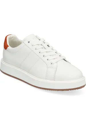 Ralph Lauren Angeline Iv Suede & Leather Sneaker Matalavartiset Sneakerit Tennarit White