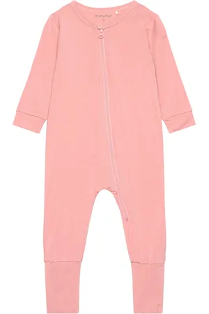 Minymo Nightsuit Ls Pyjama Sie Jumpsuit Haalari Pink