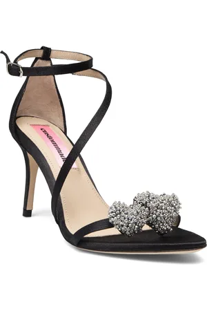 Custommade Amy Satin Heart Korolliset Sandaalit Black