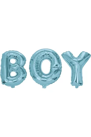 Joker Foil Balloon Text Boy 40 Cm Home Kids Decor Party Supplies Blue