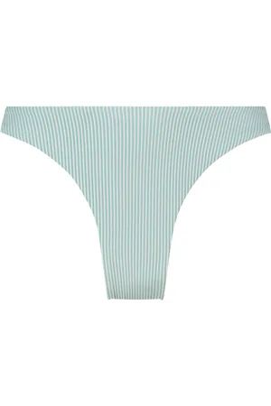 Hunkemöller Fiji Rib High Leg R Swimwear Bikinis Bikini Bottoms High Waist Bikinis Blue