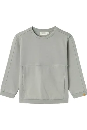 Lil Atelier Nmmnalf Folo Ls Loose Sweat Lil Tops Sweat-shirts & Hoodies Sweat-shirts Green