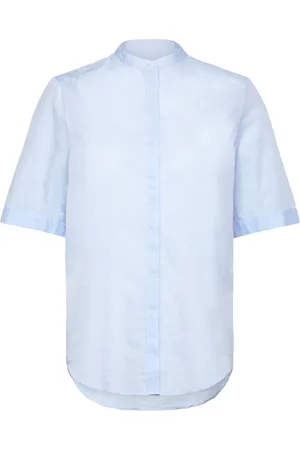 HUGO BOSS C_Befelina_1 Tops Blouses Short-sleeved Blue