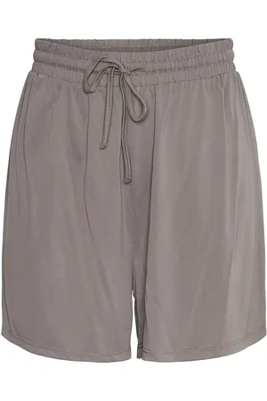 Pieces® Pcanora Hw Shorts Bc Bottoms Shorts Casual Shorts Brown
