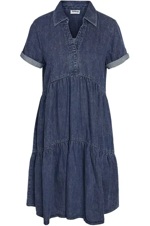 Noisy May Nmrikka Short Collar Dress Wg004Mb Lyhyt Mekko Blue