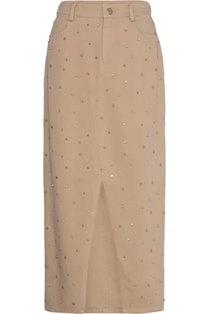 Copenhagen Muse Cmmeteor-Skirt Skirts Maxi Skirts Brown