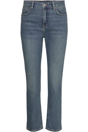 Ralph Lauren High-Rise Straight Ankle Jean Bottoms Jeans Straight-regular Blue