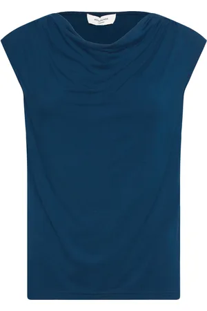 Rosemunde Rwbiarritz Ss Waterfall T-Shirt Tops T-shirts & Tops Sleeveless Blue