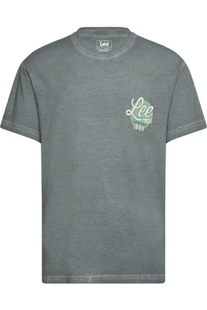 Lee Camp Tee Tops T-shirts Short-sleeved Blue