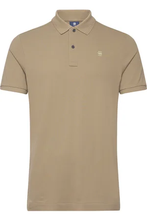 G-Star Dunda Overdyed Slim Polo S\S Tops Polos Short-sleeved Khaki Green