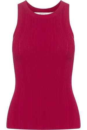 Gestuz Salvagz Top Tops T-shirts & Tops Sleeveless Red